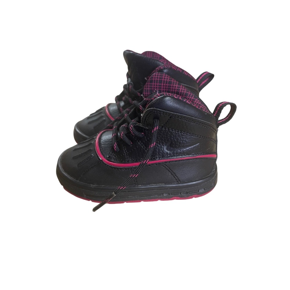 Nike Woodside 2 High ACG Toddler Boots Black Pink 524878-001 Size 6C‎